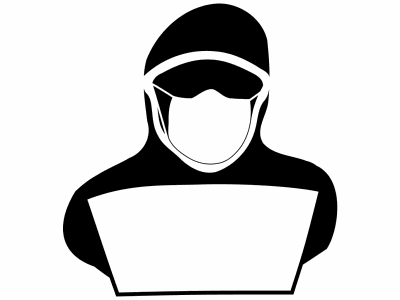 Hacker wearing a mask